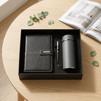 Carnet A5 en cuir PU souple avec logo personnalisé, couverture doublée, rechargeable, agenda, journal, coffret cadeau d'entreprise