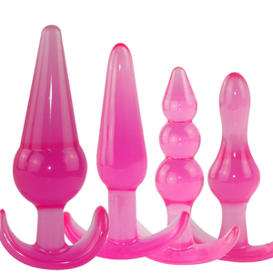 Set di tre plug anali grandi in TPE, impermeabili, con perline anali, per donne, comodi e sicuri, giocattoli sessuali per adulti. - Product Image 1