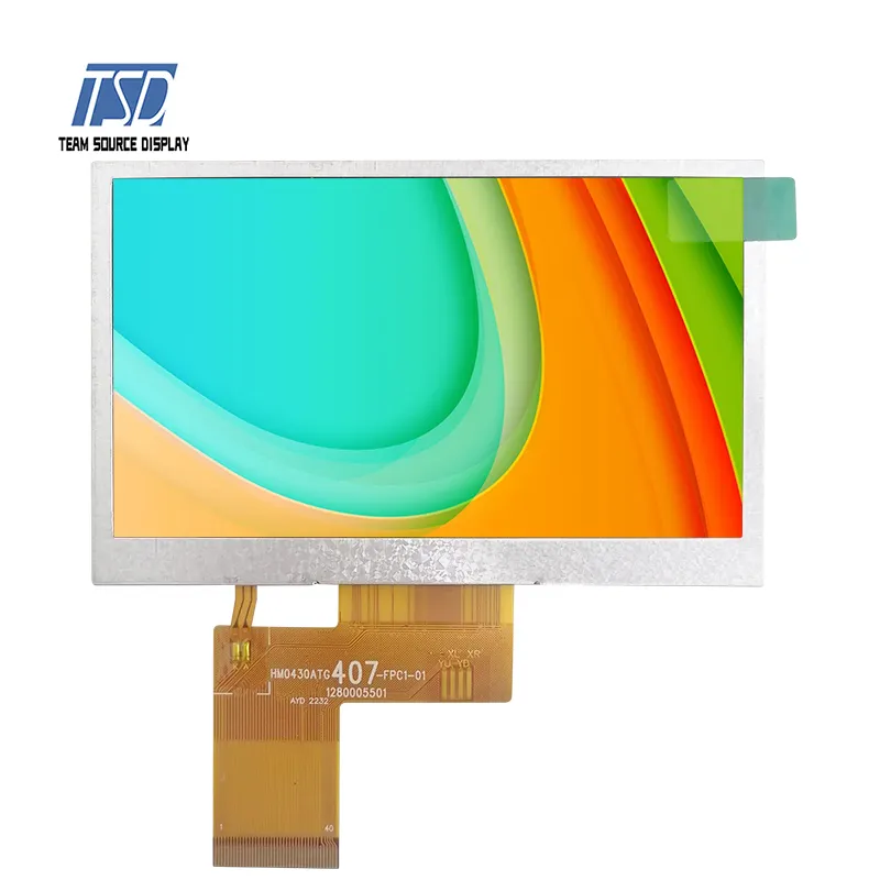 ТСД промышленный 4,3 "4,3 480x272 ЖК сенсорный экран 4,3 дюйма цветная (RGB) ЖКД на тонкопленочных транзисторах на тонкоплёночных транзисторах 40 штифтов LCD дисплей модуль с/без сенсорного экрана