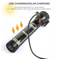 Nouvelle sécurité solaire fenêtre cassée marteau Cob couteau de coupe affichage de l'alimentation Rechargeable Abs Led torches lumières lampes de poche tactiques
