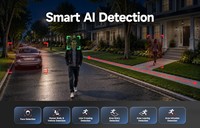 Caméra IP de sécurité tourelle 8MP à vision nocturne ultra-faible luminosité avec IA, ISP, audio bidirectionnel, compatible Hikvision, PoE, détection faciale et vision nocturne 24/7