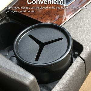 Poubelle multifonctionnelle pour voiture, mini poubelle intelligente portable noire, design mignon, poubelle automatique pour voiture, petit rangement pour voiture - Product Image 3