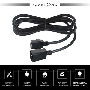 Industrial-Grade C19 to C20 Extension <b>Cable</b> | 14AWG SJT 300V Fire-Retardant | High-Temp Locking Connector for PDUs Data Centers - Product Image 5