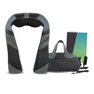Tragbarer 3D-Nacken-Schultermassage gürtel Elektrisches Shiatsu-Knet massage gerät mit Wärme-Ganzkörper massage Schal Muskel relax ant - Product Image 1