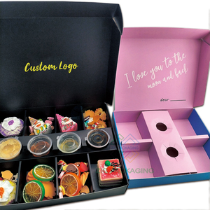 Caja de Postres <span class=keywords><strong>Mimi</strong></span> Pastel con Cupcake, Caja de Postres para Llevar, Caja de Postres para Catering, Cajas para Galletas, Chocolate y Té con Insertos para Alimentos - Product Image 3
