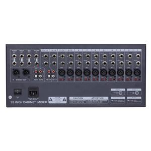 <span class=keywords><strong>MJ</strong></span>-1204 99 effets sonores <span class=keywords><strong>12</strong></span> canaux 3U Console de mixage audio de scène en métal à montage en rack avec préamplificateur de microphone - Product Image 6