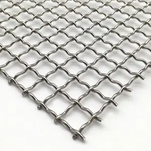 40x40 500x500 325x2300 Mesh 6 Micron Crimped Stainless Steel Wire Mesh