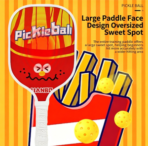 French Fries Burger Nuevo Pickleball para Hombres y Mujeres, Deportes al Aire Libre para <span class=keywords><strong>Padres</strong></span> e Hijos, Niños y Adultos - Product Image 4