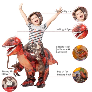 Disfraz <span class=keywords><strong>de</strong></span> Dinosaurio Inflable Unisex <span class=keywords><strong>de</strong></span> Poliéster, Divertido Disfraz <span class=keywords><strong>de</strong></span> Mascota para Niños, Halloween, Navidad, Estilo Anime, Fiesta - Product Image 4