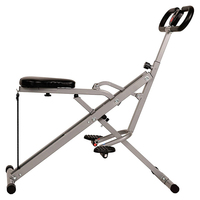 Appareil de Squat pour Exercices à Domicile, Entraînement Abdominal, Renforcement du Tronc, Équipement de Fitness Réglable, Pliable, Durable et Portable
