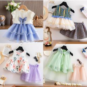 Vêtements d'été unisexes pour enfants en gros, 0-12 ans, lots mixtes de robes et ensembles en pur coton, sans marque, en provenance de Chine - Product Image 3