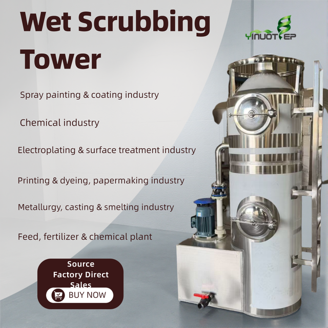Wet Scrubber for Odor Control & Metallurgical Flue Gas Treatment Equipment Customized in Various Materials