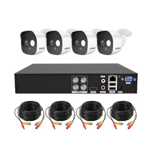 2023 SriHome低価格1080P 2MP 4チャンネル屋外格安CCTV監視アナログカメラシステムXVR DVR