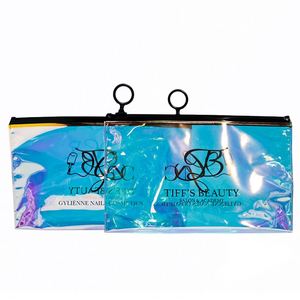 Sachet refermable OEM recyclable en PVC transparent pour vêtements et bijoux, emballage de bagues, style fermeture à glissière - Product Image 2