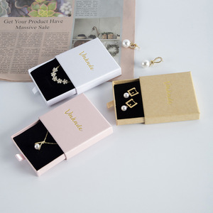 Boîte à bijoux avec insert pour collier et bracelet, emballage en carton, boîte cadeau en papier, boîte de rangement pour bijoux - Product Image 2