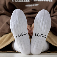 Chaussettes en coton doux pour jeunes et adultes, séchage rapide, design personnalisé, chaussettes de sport pour le printemps, la course à pied et le basketball