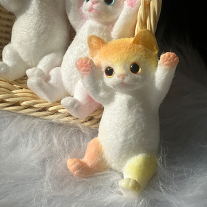 Jouet à presser en TPR en forme de chat mignon, anti-stress et anti-anxiété, jouet de décompression, balle sensorielle Kawaii pour enfants - Product Image 2