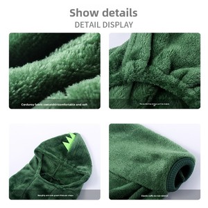 VOLPET Roupa Casual de Inverno para Cães e Gatos Pequenos com Estilo de Transformação de Tigre e Dinossauro CW368 - Product Image 3