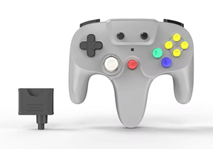 בקר אלחוטי Plug Play 2.4G לקונסולת N64 עם רטט, ג'ויסטיק ומנטה עם מקלט עבור N64 - Product Image 6