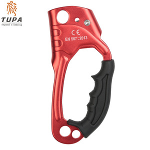 Ascendedor de mano izquierda TUPA de aleación de aluminio rojo con púas para equipo de escalada y montañismo - Product Image 2