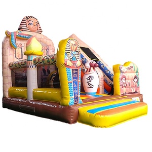Château gonflable combiné Sphinx de l'Égypte antique en PVC commercial avec toboggan, château gonflable multi-personnes avec souffleur à <span class=keywords><strong>vendre</strong></span> - Product Image 3