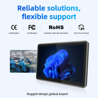 PC industriel tout-en-un avec écran tactile PCAP en aluminium, étanche, double LAN 24x7, moniteur tactile LCD pour SCADA