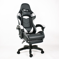 Fabricant de chaises de jeu, chaise ergonomique en cuir à dossier haut inclinable, logo personnalisé OEM, vente en gros