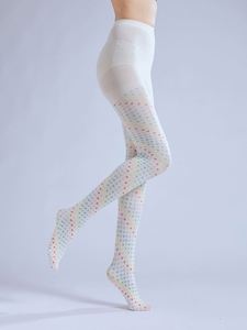 Collant stampati personalizzati in stile dolce con cuore colorato con motivo distintivo a Base di Lori calzini esterni - Product Image 4