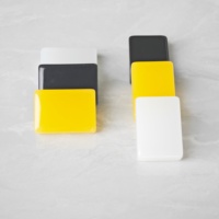 Jeu de Mahjong en résine blanche vierge, 160 tuiles personnalisables à colorier à la main, blocs de jeu de société