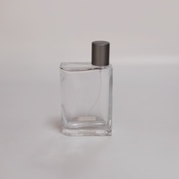 Boîte d'emballage personnalisée de luxe avec étiquette couleur, flacon de parfum vide en verre de 100 ml avec pulvérisateur à pompe et capuchon à sertir, rechargeable pour arômes