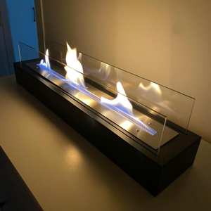 Caminetto a Bioetanolo Portatile Autoportante Senza Cappa, Fiamma Reale, Decorativo per Interni, in Acciaio Inossidabile per Casa e Hotel - Product Image 2