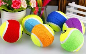 Giocattolo masticabile del cane giocattolo indistruttibile della palla di Tennis della peluche del giocattolo indistruttibile del cane - Product Image 4