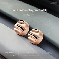 Diffuseur de parfum solide pour grille d'aération de voiture, en alliage de zinc et d'aluminium, design haut de gamme, ornement parfumé naturel
