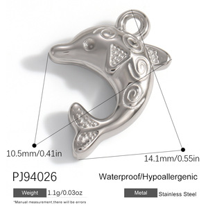 YIMEILI & Accessoires DIY en acier inoxydable à la mode avec motifs animaliers, boucles en forme de griffes de chat, avion, fleur, cœur <span class=keywords><strong>et</strong></span> étoile de mer - Product Image 6