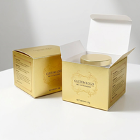 Boîte en papier cosmétique avec logo personnalisé en feuille d'or, boîte de luxe pour crème, vente en gros, emballage cadeau pour crème pour le visage, soins de la peau