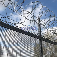358 Mesh Paneel voor Substation Omheining, Roestvrij IJzeren Draadgaas Anti-Klim voor Elektriciteitsnet