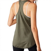 Venta al por Mayor de Camisetas sin Mangas Personalizadas para Mujer, Estilo Urbano, Spandex/Poliéster, Secado Rápido, Ropa Deportiva para Gimnasio y Running