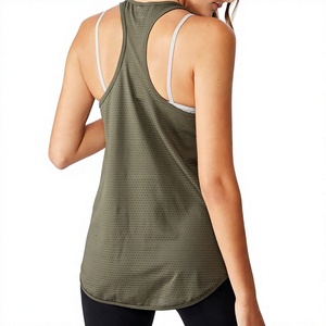 Venta al por Mayor de Camisetas sin Mangas Personalizadas para Mujer, Estilo Urbano, Spandex/Poliéster, Secado Rápido, Ropa Deportiva para Gimnasio y Running - Product Image 4