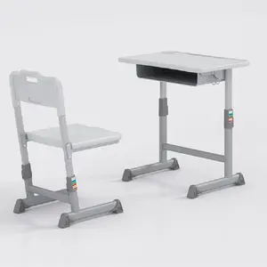 Vente en gros d'usine de chaises de bureau d'étude en classe, ensemble de bureau et chaises d'étudiant pour adultes et étudiants