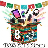8-piece Digital Mystery Box Lucky 100 Percent Winning Advanced Electronics Mystery Box 5G Smartphone Tablet Laptop Set Gift