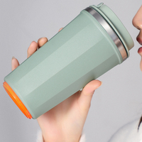 Gobelets isothermes en acier inoxydable personnalisés de 380 ml à 500 ml, anti-déversement et anti-chute, pour café et lait