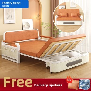 Canapé-lit double moderne <span class=keywords><strong>convertible</strong></span> et extensible en tissu de technologie nordique pour les siestes de salon canapé-lit pliant - Product Image 6
