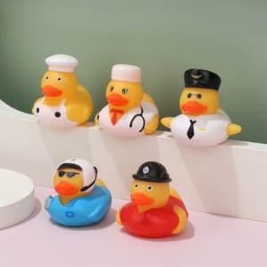 Surtido de bonitos patos de goma, juguetes de baño temáticos de la Marina para niños, venta al por mayor, coloridas figuras de pato marinero, regalos novedosos - Product Image 2