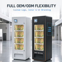 Distributeur automatique compact de snacks et de boissons intelligent à ressort hélicoïdal pour hôtels, bureaux et maisons d'hôtes