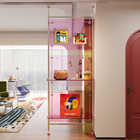 Panneau perforé en acrylique pour meubles, profilé en aluminium, écran de séparation, panneau décoratif, accessoire pour étagère de rangement