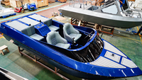 Bateau Jet Mini Kinlife 2026 15 Pieds, Bateau Rapide en Aluminium avec Système Électrique, Moteur Inboard 170 CV et Pompe à Jet d'Eau
