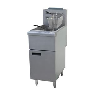 Approvisionnement direct usine, Vente chaude : Équipement de cuisine professionnel, Friteuse à gaz 3 tubes style américain, Contrôle par thermostat, Capacité 20L d'huile - Product Image 1