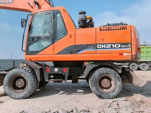 Excavatrice sur pneus d'occasion Doosan DH210W-7, équipement de construction routière chinois, 21 tonnes, DH210, Doosan 210 150 à vendre - Product Image 5