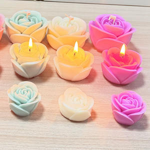 Hecho a mano romántico y lujoso Rose Flowercandles Asgifts Forladies adecuado para Bodas de San Valentín y bendiciones de cumpleaños - Product Image 3