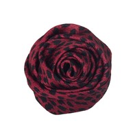 Aksesoris Rambut/Bros Bunga 3D Motif Leopard Plastik Buatan Tangan Retro, Sporty, Cocok untuk Semua Musim, Diameter 5cm, Hiasan Pakaian